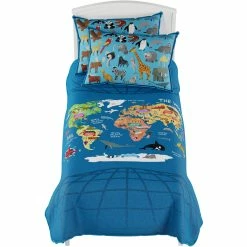 Top 10 ???? Hastings Home World Map Twin XL 3 Pc. Comforter Set ????