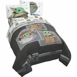 Best Pirce ???? Disney Star Wars The Mandalorian Curious Child Twin Comforter ????