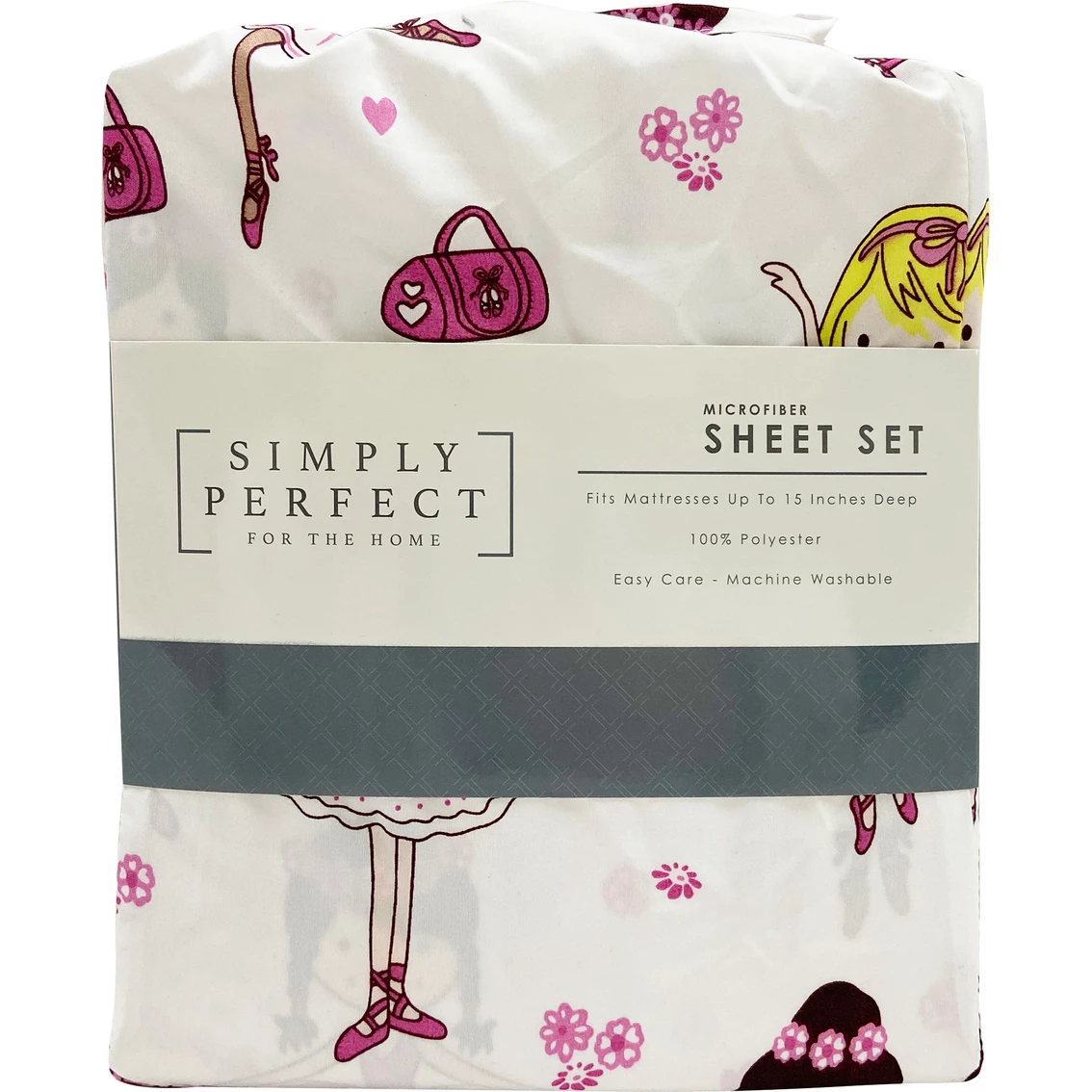 Cheapest ???? Simply Perfect Simply Pefect Microfiber Sheet Set Ballerina ???? - Image 2
