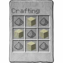 Budget ???? Minecraft Crafting Fleece Twin Blanket ????