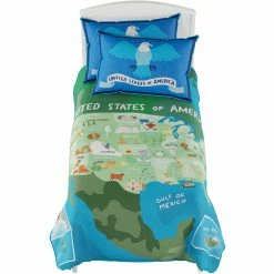 Hot Sale ???? Hastings Home 50 States Map Twin XL 3 Pc. Comforter Set ????