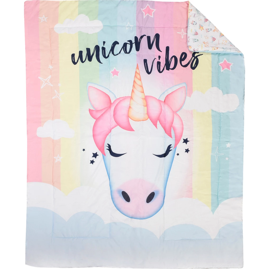 Hot Sale ???? Haven Emoji Unicorn Twin Bedding 4 Pc. Set ???? - Image 6