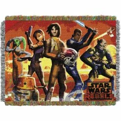 Flash Sale ???? Northwest Star Wars Red Hot Rebels Woven Tapestry Throw ????