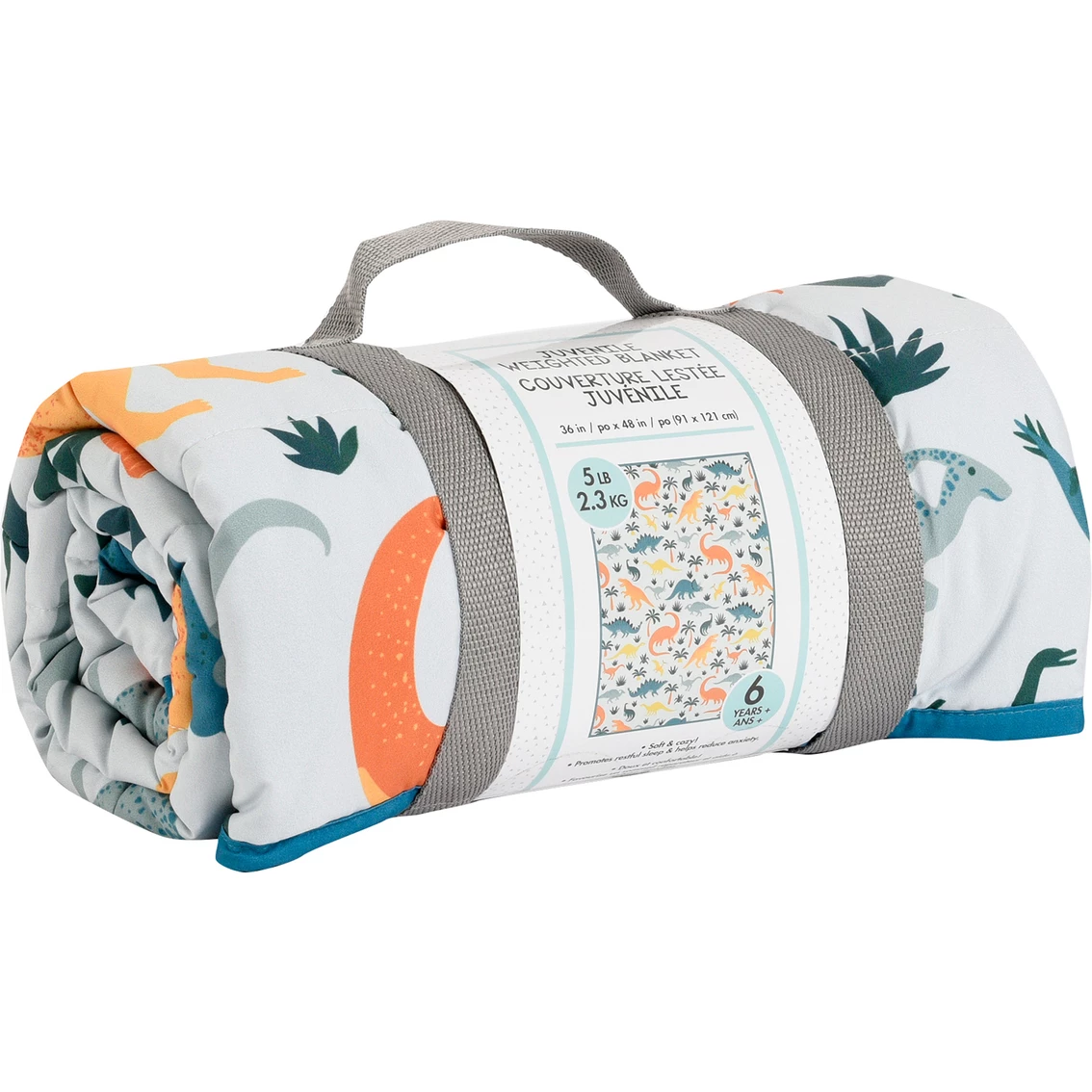 Best Sale ???? Haven By Nemcor Dino Weighted Blanket 5 Lb. ???? - Image 3