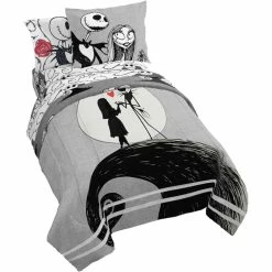 Best Sale ???? Disney Nightmare Before ???? Christmas Moonlight Madness Twin Sheet Set ????
