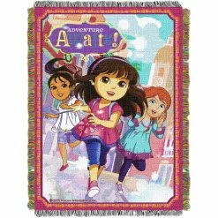 Budget ???? Northwest Dora Adventure Awaits Woven Tapestry Throw ????