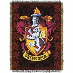 Flash Sale ⭐ Northwest Harry Potter Gryffindor Crest Woven Tapestry Throw ❤️