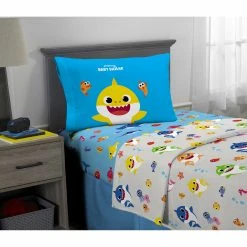 Best Sale ???? Pinkfong Baby Shark Family Sheet Set ????