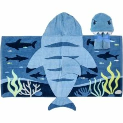 Hot Sale ❤️ Stephen Joseph Gifts Stephen Joseph Hooded Shark Towel ????