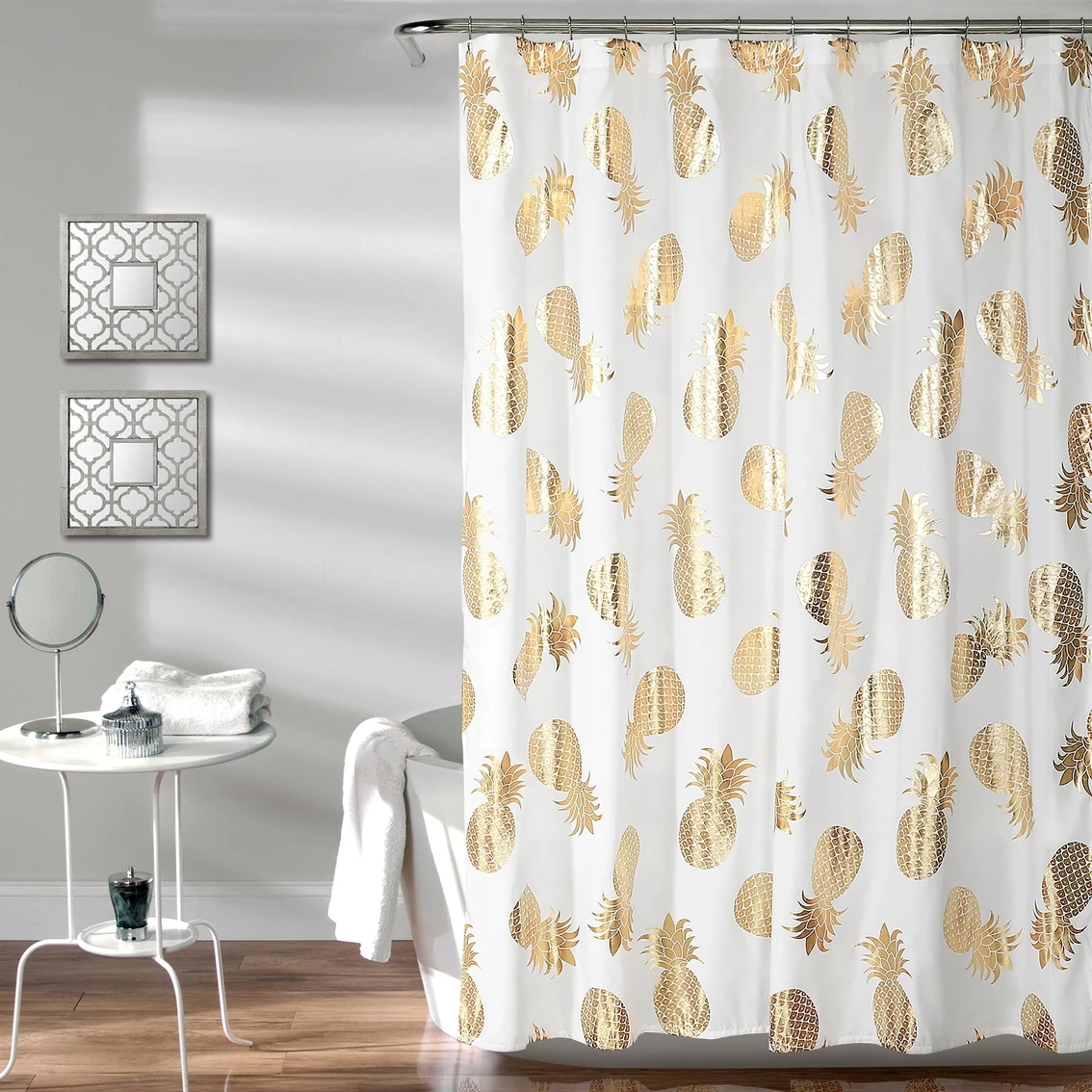 Budget ???? Lush Decor Pineapple Toss Shower Curtain ???? 3 Budget ???? Lush Decor Pineapple Toss Shower Curtain ????