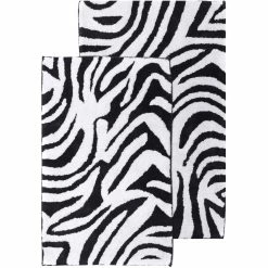 Top 10 ???? Chesapeake Merchandising Chesapeake Safari 2 Pc.Zebra Bath Rug Set ????
