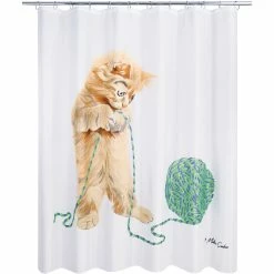 Flash Sale ???? Allure Playful Cat Shower Curtain ⌛