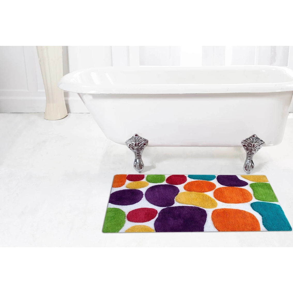 Discount ???? Chesapeake Merchandising Chesapeake Pebbles Brights Multi Coloured Bath Runner 24 In. X 36 In. ???? - Image 2