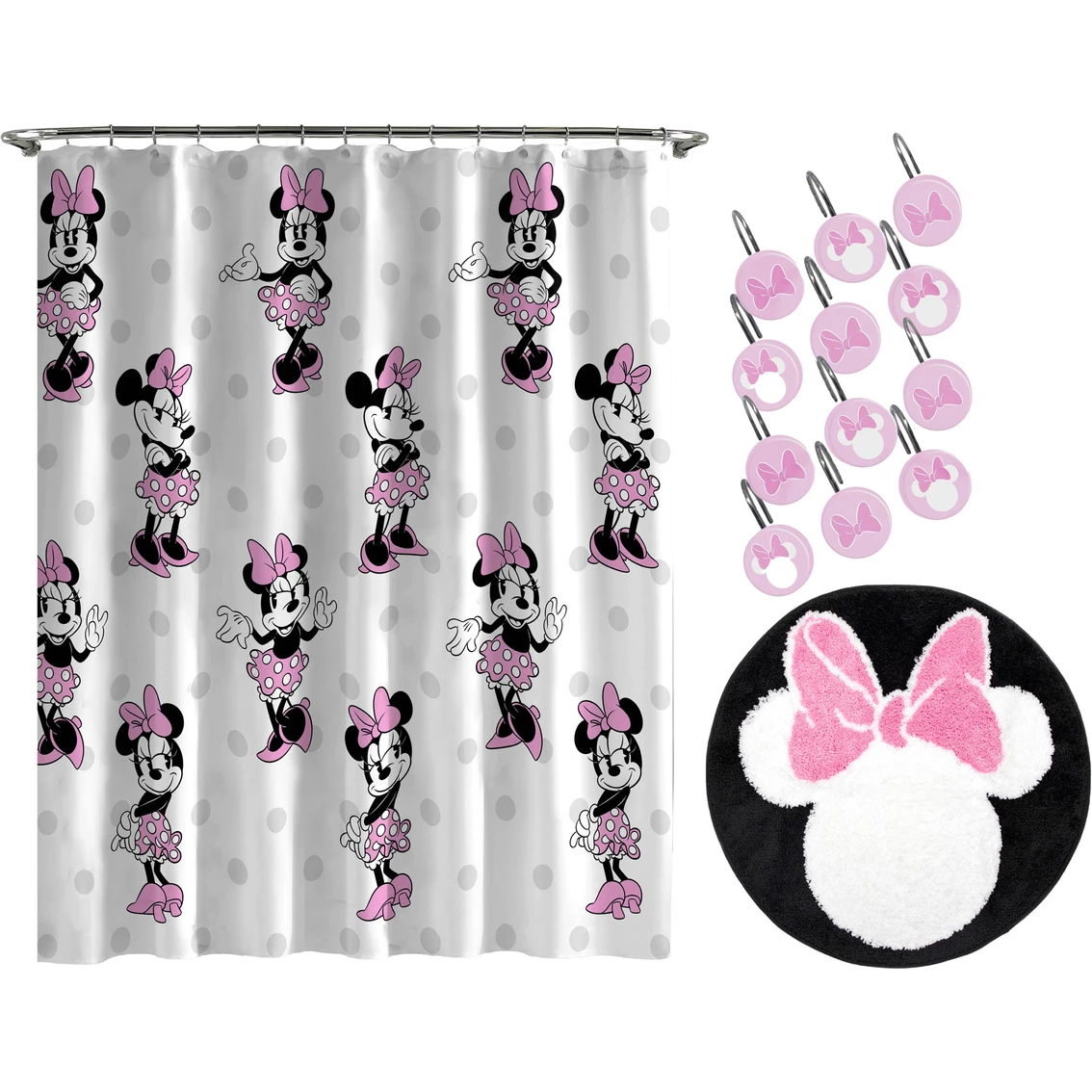 Outlet ⌛ Disney Minnie Mouse Bath 14 Pc. Set ???? - Image 3