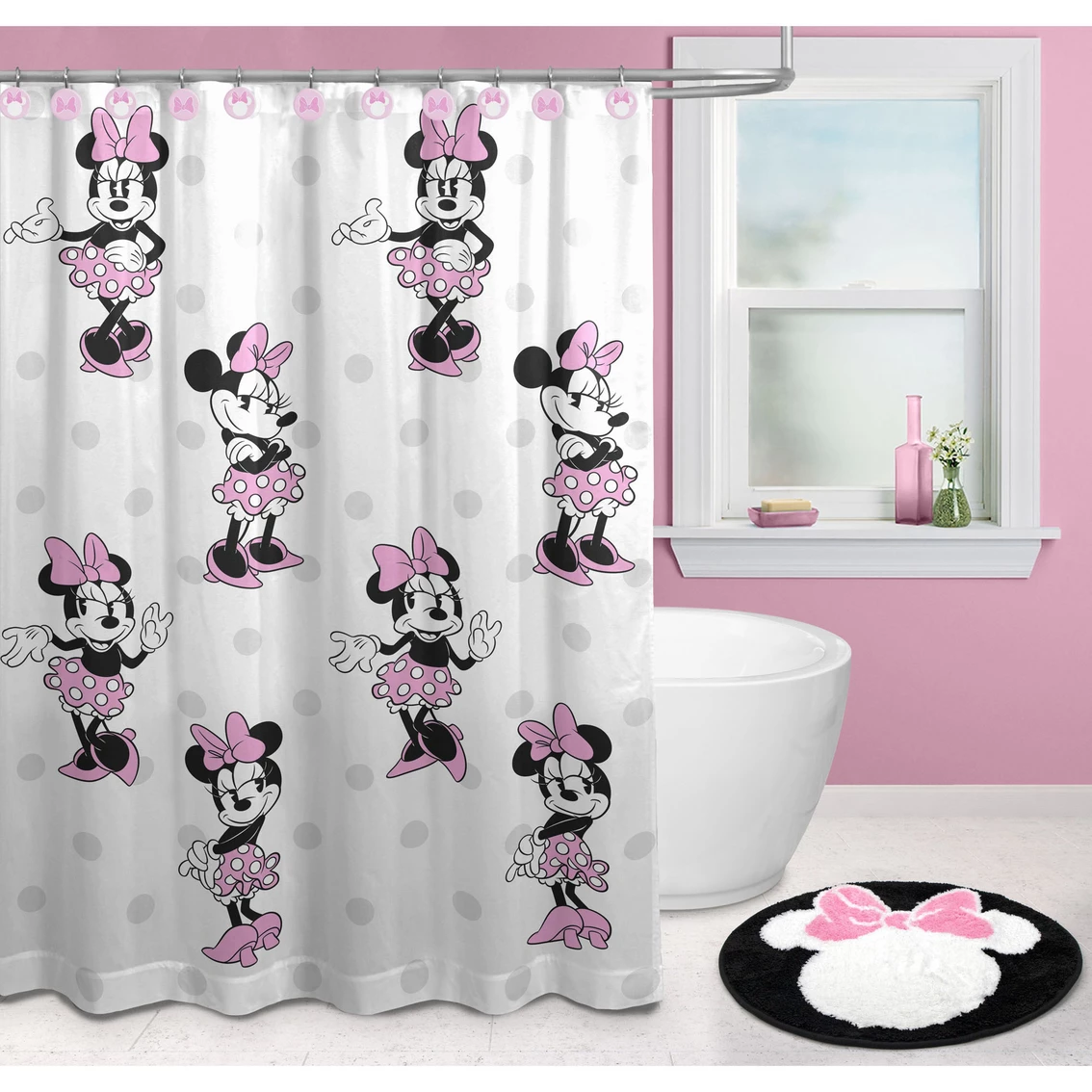 Outlet ⌛ Disney Minnie Mouse Bath 14 Pc. Set ???? - Image 4