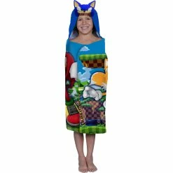 Wholesale ???? Sega Sonic Triple Speeds Hooded Towel ????