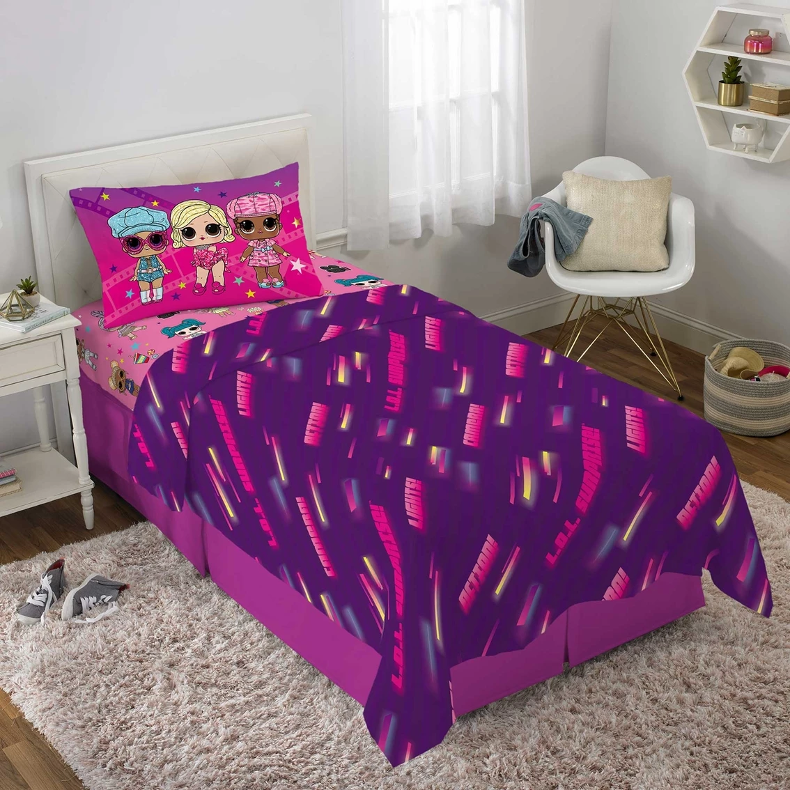 Deals ???? MGA Entertainment LOL Surprise Movie Star Twin Sheet Set ????