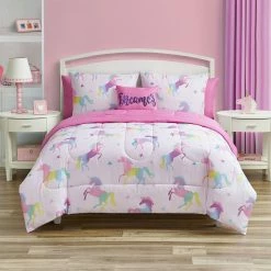 Hot Sale ✨ Jessica Sanders Unicorn Joy 5 Pc. Comforter Set ????
